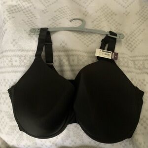 Cacique Black Full Coverage Bra with Adjustable Straps Sz. 40(F)=40(DDD)